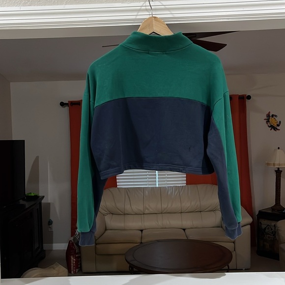 Forever 21 Cropped Pullover Sweatshirt Jacket Size S - Picture 2 of 4